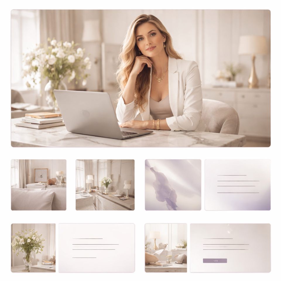 Exemplo de uma landing page premium de serviços